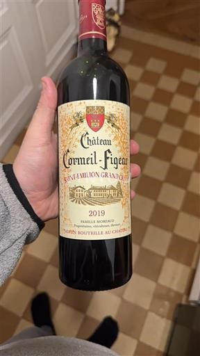 Burdeos Saint-Émilion Gran Cru Grand Cru Château Cormeil-Figeac 2019