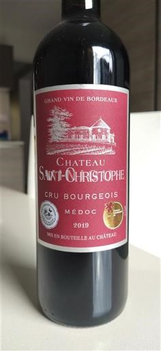 Bordeaux Médoc Cru Bourgeois Château Saint-Christophe 2019