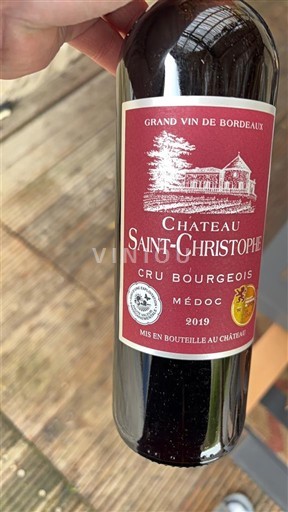 Bordoja Médoc Cru Bourgeois Château Saint-Christophe 2019