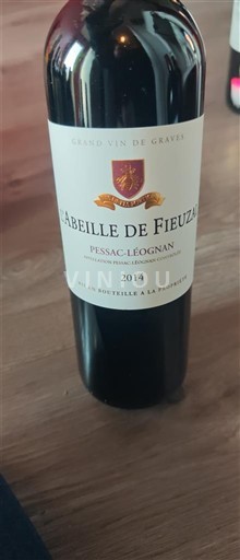 Bordeaux Pessac-Léognan Château Fieuzal L'Abeille de Fieuzal 2014