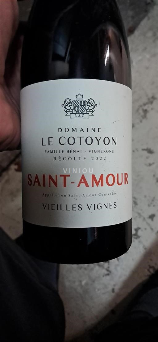 Beaujolais Saint-Amour Domaine Le Cotoyon Vieilles Vignes 2022