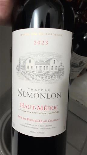 Bordeaux Haut-Médoc Château Semonlon 2023