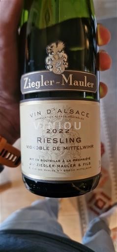 Alsace Ziegler-Mauler Vignoble de Mittelwihr 2022