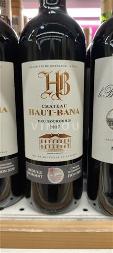 Bordeaux Médoc Cru Bourgeois Château Haut-Bana 2017