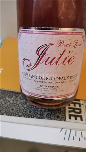 Bordeaux Crémant de Bordeaux Lionel Dufour Julie Niet-geïntegreerd