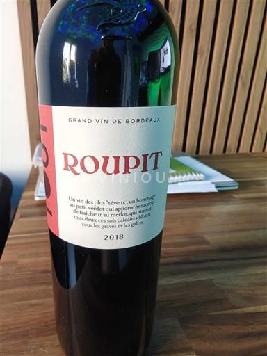 Bordeaux Roupit 2018