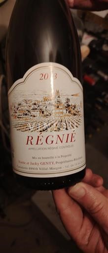 Beaujolais Régnié Pierre et Jacky Genty 2013