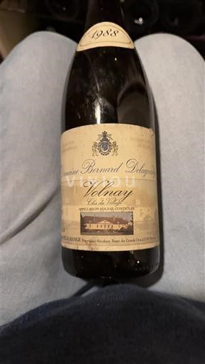 Burgundy Volnay Domaine Bernard Delagrange Clos de Village 1988