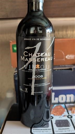 Bordéus Bordeaux Superior Château Massereau 2008