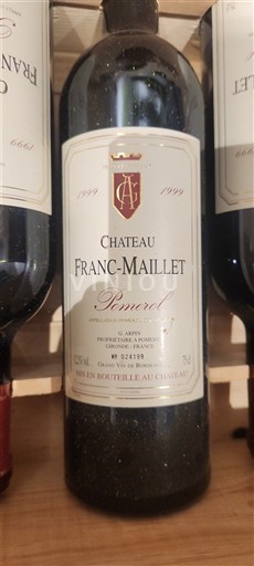 Bordeaux Pomerol Château Franc-Maillet 1999