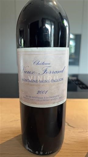 Bordeaux Montagne Saint-Émilion Château Vieux Ferrand 2001