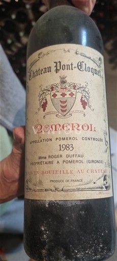 Burdeos Pomerol Château Pont-Cloquet 1983