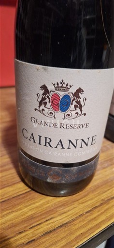 Rhônen laakso Cairanne Grande réserve 2022