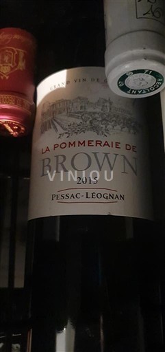 Bordeaux Pessac-Léognan Château Brown La Pommeraie de Brown 2015