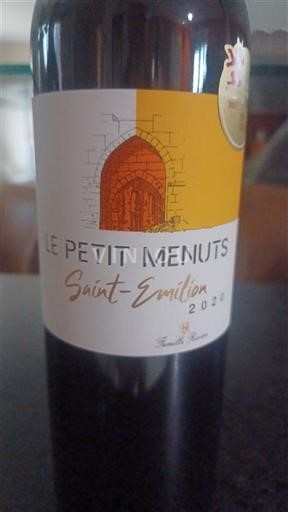 Bordeaux Saint-Émilion Le Petit Menuts 2020
