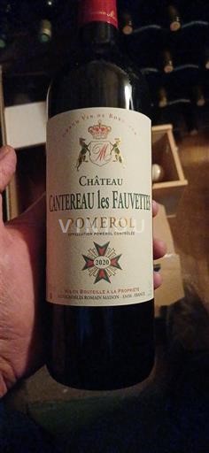 Bordéus Pomerol Château Cantereau les Fauvettes 2020