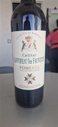 Bordeaux Pomerol Château Cantereau les Fauvettes 2020