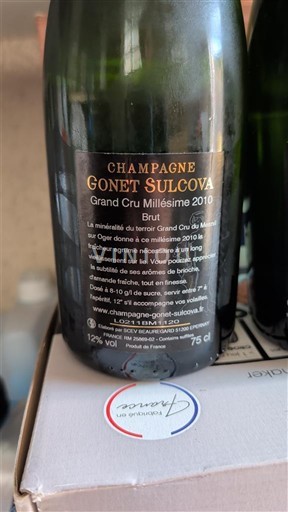 Šampanja Ni doloceno Grand Cru Gonet Sulcova Grand Cru Millésime 2010
