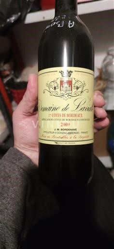 Burdeos Côtes-de-Bordeaux Domaine Lavialle 2009