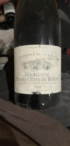Bourgogne Ikke specificeret Vignoble Saint Paul 2018