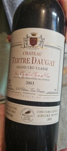 Bordeaux Saint-Émilion Grand Cru Grand Cru Château Tertre Daugay 2003