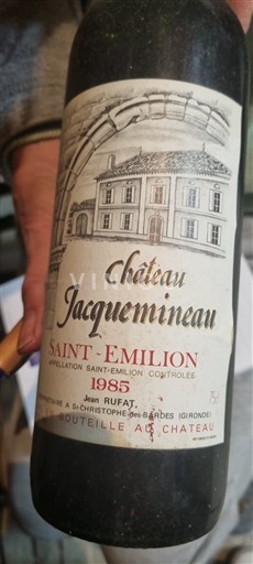 Bordeaux Saint-Émilion Château Jacquemineau 1985