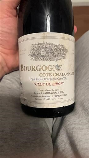 Bourgogne Bourgogne Côte Chalonnaise Michel Sarrazin & Fils Clos de l'Iron Ikke årgangsbestemt