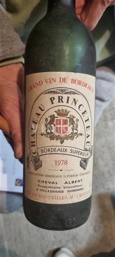 Bordeaux Bordeaux Supérieur Château Prince´teau 1978