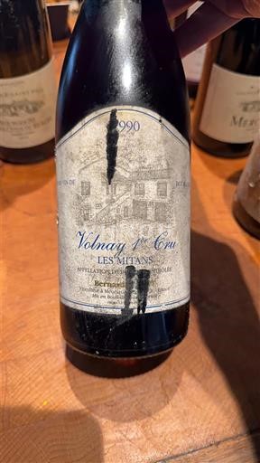 Burgundy Volnay Premier Cru Bernard DELAGRANGE Les mitans 1990