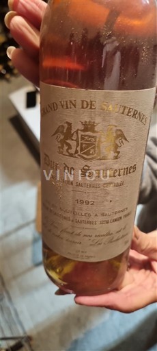 Bordeaux Sauternes Duc de Sauternes 1992