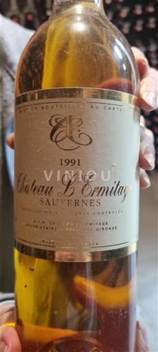 Burdeos Sauternes Château L'Ermitage 1991