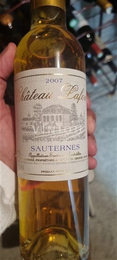 Bordeaux Sauternes Château Lafon 2007
