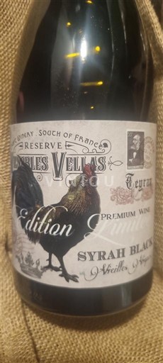 Languedoc y Rosellón País de Oc Charles Vellas Syrah Black Edition 2024