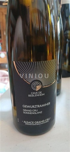 Alsácia Gewurztraminer Grand Cru Cave de Beblenheim Grand Cru Sonnenglanz 2023