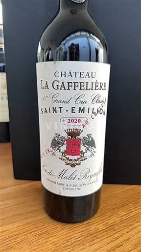 Bordeaux Saint-Émilion Château La Gaffelière Comte de Malet Roquefort 2020
