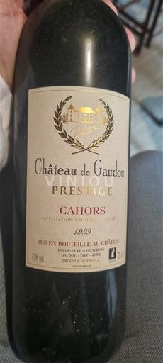Sudoeste Cahors Château Gaudou Prestige 1999