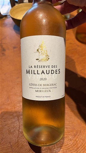 South West Côtes de Bergerac La Réserve des Millaudes 2020
