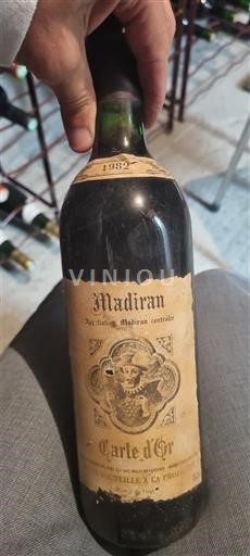 Jihozápad Madiran Cave Coopérative de Madiran Carte d'Or 1982