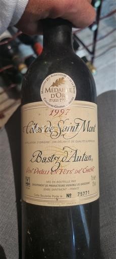 Tây Nam Không được chỉ định Plaimont Basté d'Autan Vieilles Vignes Fûts de Chêne 1997