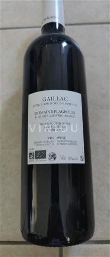 Sydväst Gaillac Domaine Plageoles Prunelart 2019