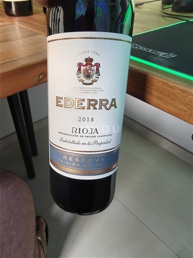 La Rioja Rioja Ederra Reserva Edición Especial 2018
