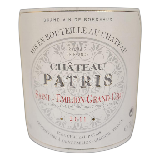 Bordeaux Saint-Émilion Grand Cru Château Patris 2011