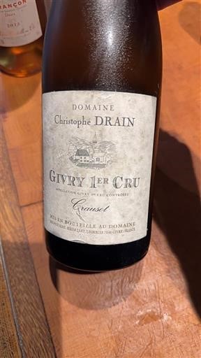 Bourgondië Givry Premier Cru Domaine Christophe Drain Crausot 2013