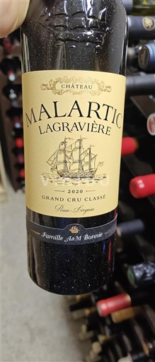 Burdeos Pessac-Léognan Grand Cru Château Malartic-Lagravière 2020