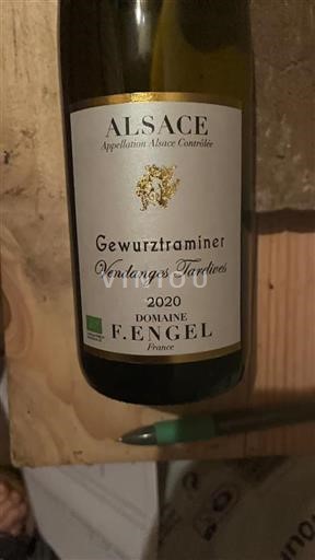 Alsace Gewurztraminer Vendanges Tardives Domaine Engel Gewurztraminer Vendanges Tardives 2020