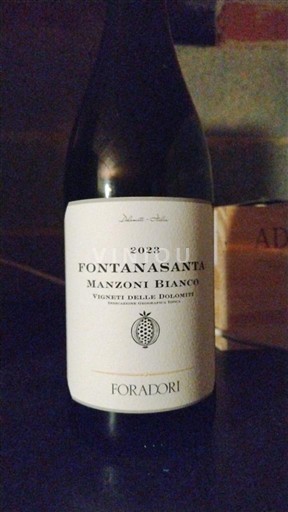 Trentin-Haut-Adige Vigneti delle Dolomiti Foradori Fontanasanta Manzoni Bianco 2023