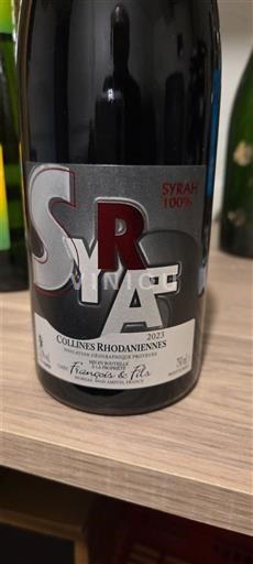 Alpe in reke Rona Ronski grici Vins François de Tais Syrah 100% 2023