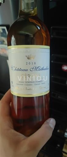 Bordeaux Cérons Château Mathalin 2018