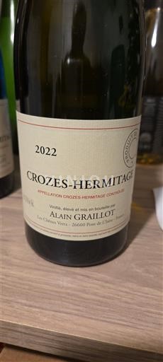 Valle del Rodano Crozes-Hermitage Alain Graillot 2022