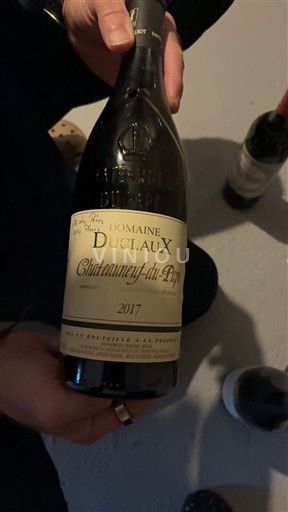 Valle del Ródano Châteauneuf-du-Pape. Domaine Duclaux 2017